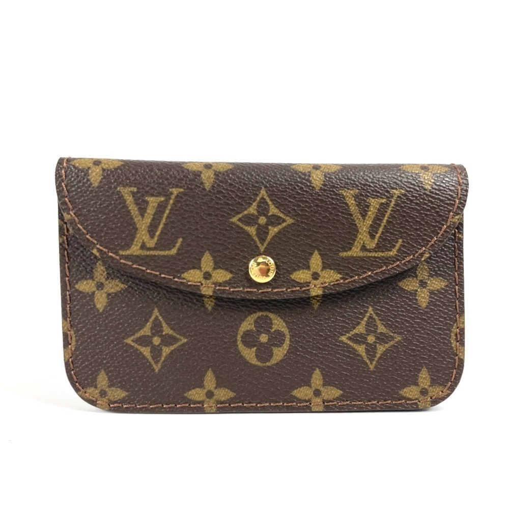 LOUIS VUITTON Authentic Brown Monogram Canvas Pochette Pouch